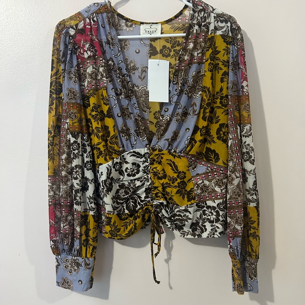 Long sleeve blouse